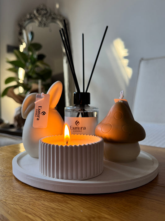 Mushroom Caramel Candle